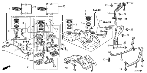 2013 TL ADV(SHAWD) 4 DOOR 6AT FUEL TANK (4WD) diagram 2013 TL ADV(SHAWD) 4 DOOR 6AT FUEL TANK (4WD) diagram