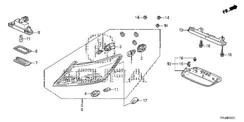 2013 TL ADV 4 DOOR 6AT TAILLIGHT - LICENSE LIGHT diagram 2013 TL ADV 4 DOOR 6AT TAILLIGHT - LICENSE LIGHT diagram