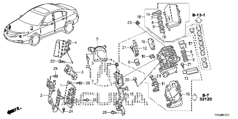 2013 TL ADV 4 DOOR 6AT CONTROL UNIT (ENGINE ROOM) (1) diagram 2013 TL ADV 4 DOOR 6AT CONTROL UNIT (ENGINE ROOM) (1) diagram