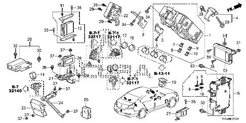 2013 TL ADV(SHAWD) 4 DOOR 6AT CONTROL UNIT (CABIN) (1) diagram 2013 TL ADV(SHAWD) 4 DOOR 6AT CONTROL UNIT (CABIN) (1) diagram