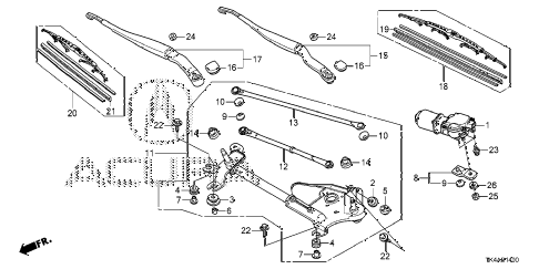 2013 TL ADV 4 DOOR 6AT FRONT WINDSHIELD WIPER diagram 2013 TL ADV 4 DOOR 6AT FRONT WINDSHIELD WIPER diagram