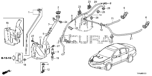 2013 TL ADV(SHAWD) 4 DOOR 6AT WINDSHIELD WASHER diagram 2013 TL ADV(SHAWD) 4 DOOR 6AT WINDSHIELD WASHER diagram