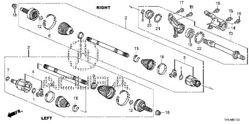 2013 TL ADV(SHAWD) 4 DOOR 6AT DRIVESHAFT - HALF SHAFT diagram 2013 TL ADV(SHAWD) 4 DOOR 6AT DRIVESHAFT - HALF SHAFT diagram