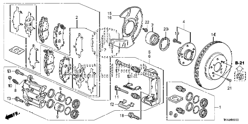 2013 TL ADV 4 DOOR 6AT FRONT BRAKE diagram 2013 TL ADV 4 DOOR 6AT FRONT BRAKE diagram