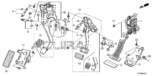 2013 TL ADV 4 DOOR 6AT PEDAL diagram 2013 TL ADV 4 DOOR 6AT PEDAL diagram