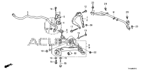 2013 TL ADV(SHAWD) 4 DOOR 6AT FRONT LOWER ARM diagram 2013 TL ADV(SHAWD) 4 DOOR 6AT FRONT LOWER ARM diagram