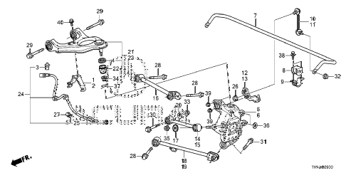 2013 TL ADV 4 DOOR 6AT REAR LOWER ARM diagram 2013 TL ADV 4 DOOR 6AT REAR LOWER ARM diagram