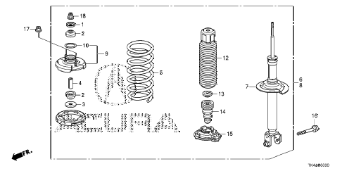 2013 TL ADV 4 DOOR 6AT REAR SHOCK ABSORBER diagram 2013 TL ADV 4 DOOR 6AT REAR SHOCK ABSORBER diagram