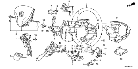 2013 TL ADV 4 DOOR 6AT STEERING WHEEL (SRS) diagram 2013 TL ADV 4 DOOR 6AT STEERING WHEEL (SRS) diagram