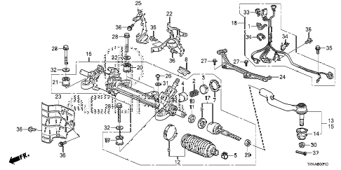 2013 TL ADV 4 DOOR 6AT P.S. GEAR BOX (EPS) diagram 2013 TL ADV 4 DOOR 6AT P.S. GEAR BOX (EPS) diagram