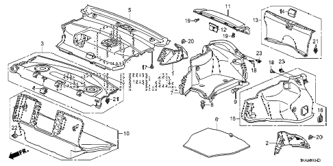 2013 TL ADV(SHAWD) 4 DOOR 6AT REAR TRAY - SIDE LINING diagram 2013 TL ADV(SHAWD) 4 DOOR 6AT REAR TRAY - SIDE LINING diagram