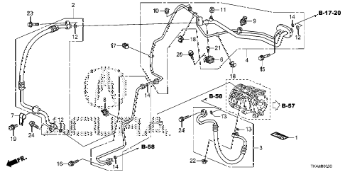 2013 TL ADV 4 DOOR 6AT A/C HOSES - PIPES diagram 2013 TL ADV 4 DOOR 6AT A/C HOSES - PIPES diagram