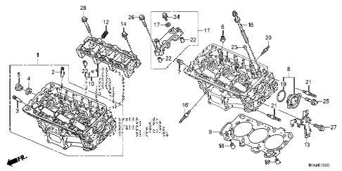 2013 TL ADV 4 DOOR 6AT FRONT CYLINDER HEAD diagram 2013 TL ADV 4 DOOR 6AT FRONT CYLINDER HEAD diagram
