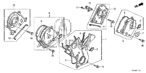 2013 TL ADV 4 DOOR 6AT TIMING BELT COVER diagram 2013 TL ADV 4 DOOR 6AT TIMING BELT COVER diagram