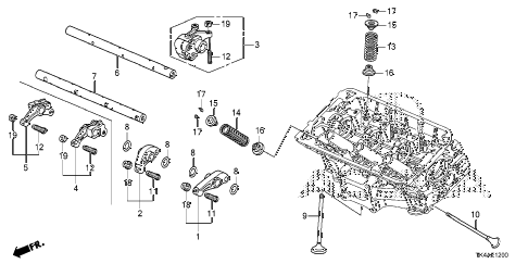 2013 TL ADV 4 DOOR 6AT VALVE - ROCKER ARM (FR.) diagram 2013 TL ADV 4 DOOR 6AT VALVE - ROCKER ARM (FR.) diagram