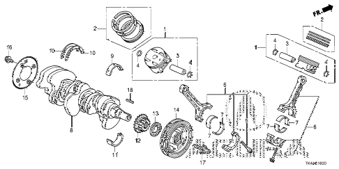 2013 TL ADV(SHAWD) 4 DOOR 6AT CRANKSHAFT - PISTON diagram 2013 TL ADV(SHAWD) 4 DOOR 6AT CRANKSHAFT - PISTON diagram