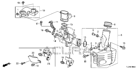 2012 TSX SE 4 DOOR 6MT RESONATOR CHAMBER diagram 2012 TSX SE 4 DOOR 6MT RESONATOR CHAMBER diagram