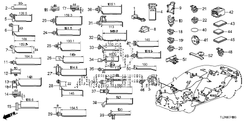 2011 TSX TECH 4 DOOR 6MT HARNESS BAND - BRACKET diagram 2011 TSX TECH 4 DOOR 6MT HARNESS BAND - BRACKET diagram