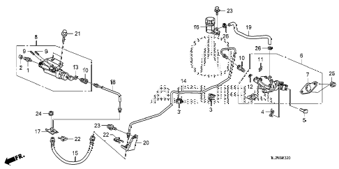 2012 TSX SE 4 DOOR 6MT CLUTCH MASTER CYLINDER (KA/KC) diagram 2012 TSX SE 4 DOOR 6MT CLUTCH MASTER CYLINDER (KA/KC) diagram