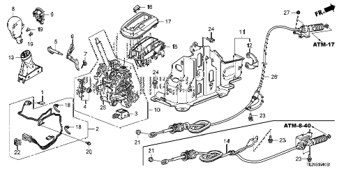 2012 TSX 4 DOOR 5AT SELECT LEVER diagram 2012 TSX 4 DOOR 5AT SELECT LEVER diagram