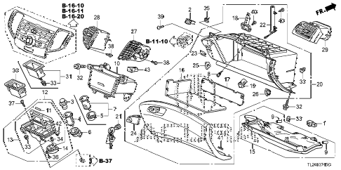 2012 TSX SE 4 DOOR 6MT INSTRUMENT PANEL GARNISH (PASSENGER SIDE) diagram 2012 TSX SE 4 DOOR 6MT INSTRUMENT PANEL GARNISH (PASSENGER SIDE) diagram