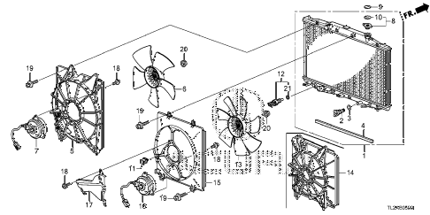 2014 TSX SE 4 DOOR 6MT RADIATOR diagram 2014 TSX SE 4 DOOR 6MT RADIATOR diagram