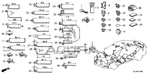 2014 TSX SE 4 DOOR 6MT HARNESS BAND - BRACKET diagram 2014 TSX SE 4 DOOR 6MT HARNESS BAND - BRACKET diagram