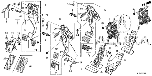 2014 TSX SE 4 DOOR 6MT PEDAL diagram 2014 TSX SE 4 DOOR 6MT PEDAL diagram