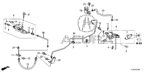 2014 TSX SE 4 DOOR 6MT CLUTCH MASTER CYLINDER diagram 2014 TSX SE 4 DOOR 6MT CLUTCH MASTER CYLINDER diagram