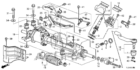 2014 TSX SE 4 DOOR 6MT P.S. GEAR BOX (EPS) diagram 2014 TSX SE 4 DOOR 6MT P.S. GEAR BOX (EPS) diagram