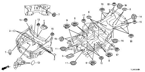 2014 TSX SE 4 DOOR 6MT GROMMET (FR.) diagram 2014 TSX SE 4 DOOR 6MT GROMMET (FR.) diagram