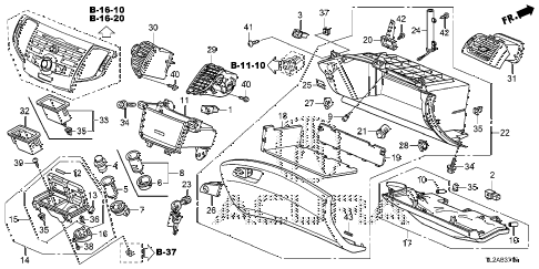 2014 TSX SE 4 DOOR 6MT INSTRUMENT PANEL GARNISH (PASSENGER SIDE) diagram 2014 TSX SE 4 DOOR 6MT INSTRUMENT PANEL GARNISH (PASSENGER SIDE) diagram