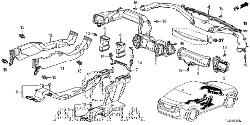 2014 TSX SE 4 DOOR 6MT DUCT diagram 2014 TSX SE 4 DOOR 6MT DUCT diagram