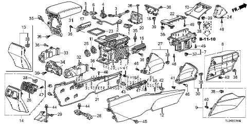 2014 TSX SE 4 DOOR 6MT CONSOLE diagram 2014 TSX SE 4 DOOR 6MT CONSOLE diagram