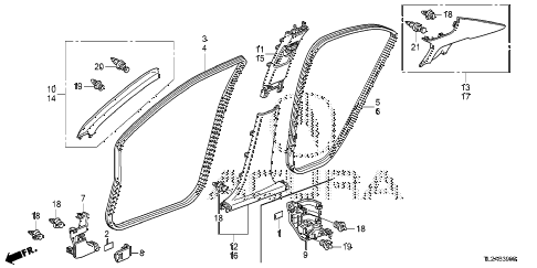 2014 TSX SE 4 DOOR 6MT PILLAR GARNISH diagram 2014 TSX SE 4 DOOR 6MT PILLAR GARNISH diagram