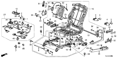 2014 TSX SE 4 DOOR 6MT FRONT SEAT COMPONENTS (L.) diagram 2014 TSX SE 4 DOOR 6MT FRONT SEAT COMPONENTS (L.) diagram