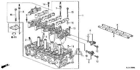 2014 TSX SE 4 DOOR 6MT CYLINDER HEAD (L4) diagram 2014 TSX SE 4 DOOR 6MT CYLINDER HEAD (L4) diagram