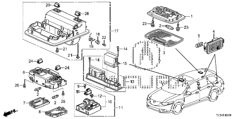 2011 TSXTEC 5 DOOR 5AT INTERIOR LIGHT diagram 2011 TSXTEC 5 DOOR 5AT INTERIOR LIGHT diagram