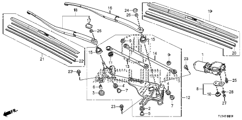 2012 TSX 5 DOOR 5AT FRONT WINDSHIELD WIPER diagram 2012 TSX 5 DOOR 5AT FRONT WINDSHIELD WIPER diagram
