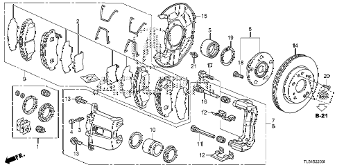 2012 TSX 5 DOOR 5AT FRONT BRAKE diagram 2012 TSX 5 DOOR 5AT FRONT BRAKE diagram