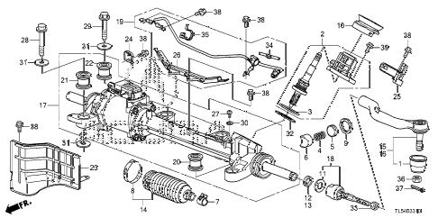 2011 TSX 5 DOOR 5AT P.S. GEAR BOX (EPS) diagram 2011 TSX 5 DOOR 5AT P.S. GEAR BOX (EPS) diagram