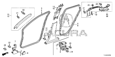 2012 TSX 5 DOOR 5AT PILLAR GARNISH diagram 2012 TSX 5 DOOR 5AT PILLAR GARNISH diagram