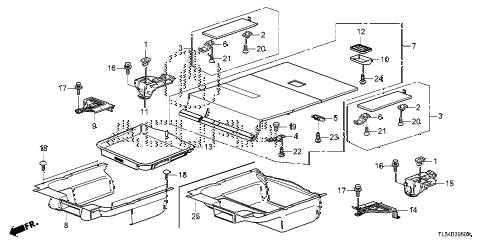 2011 TSX 5 DOOR 5AT REAR FLOOR BOX diagram 2011 TSX 5 DOOR 5AT REAR FLOOR BOX diagram