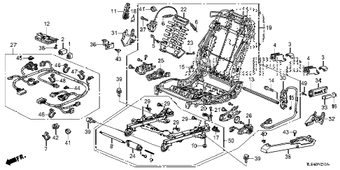 2012 TSX 5 DOOR 5AT FRONT SEAT COMPONENTS (L.) diagram 2012 TSX 5 DOOR 5AT FRONT SEAT COMPONENTS (L.) diagram