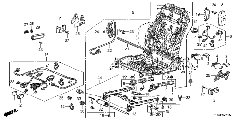 2012 TSX 5 DOOR 5AT FRONT SEAT COMPONENTS (R.) diagram 2012 TSX 5 DOOR 5AT FRONT SEAT COMPONENTS (R.) diagram