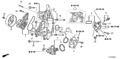 2011 TSXTEC 5 DOOR 5AT WATER PUMP diagram 2011 TSXTEC 5 DOOR 5AT WATER PUMP diagram
