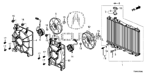 2013 ILX PRE2.4 4 DOOR 6MT RADIATOR diagram 2013 ILX PRE2.4 4 DOOR 6MT RADIATOR diagram