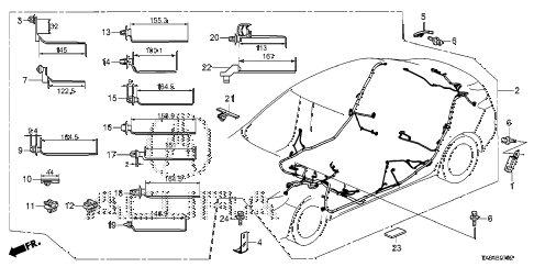 2013 ILX PRE2.4 4 DOOR 6MT WIRE HARNESS (3) diagram 2013 ILX PRE2.4 4 DOOR 6MT WIRE HARNESS (3) diagram