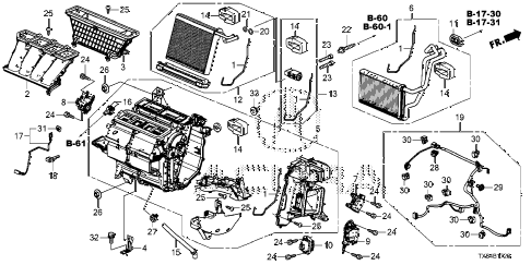 2013 ILX PRE2.4 4 DOOR 6MT HEATER UNIT diagram 2013 ILX PRE2.4 4 DOOR 6MT HEATER UNIT diagram