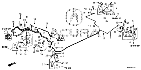 2013 ILX PRE2.4 4 DOOR 6MT BRAKE LINES (2) diagram 2013 ILX PRE2.4 4 DOOR 6MT BRAKE LINES (2) diagram